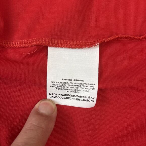 Nike Dri Fit Tiger Woods Collection Polo Shirt Snap Collar Red XXL 2XL - Picture 9 of 9